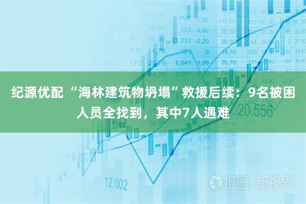 纪源优配 “海林建筑物坍塌”救援后续：9名被困人员全找到，其中7人遇难
